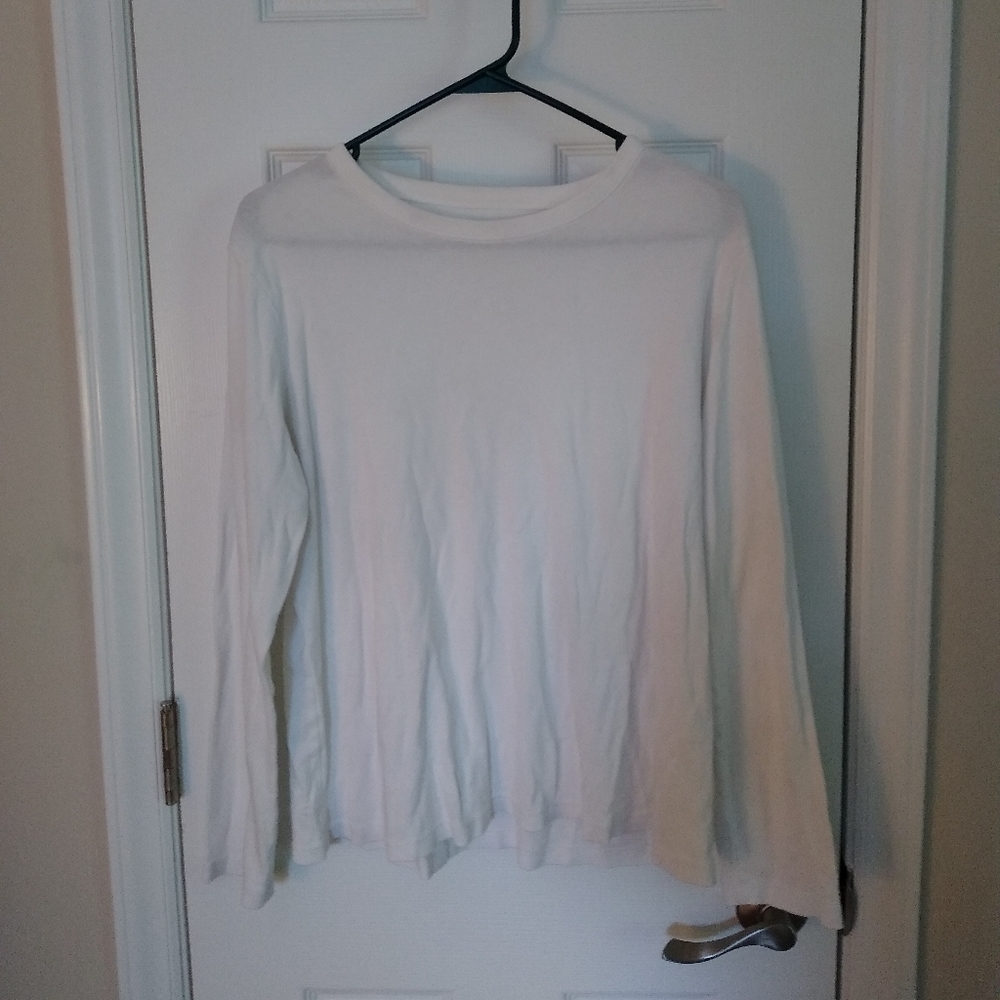 white long sleeve shirt